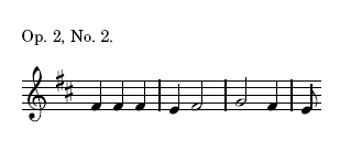 Beethoven, Op. 2, No. 2.